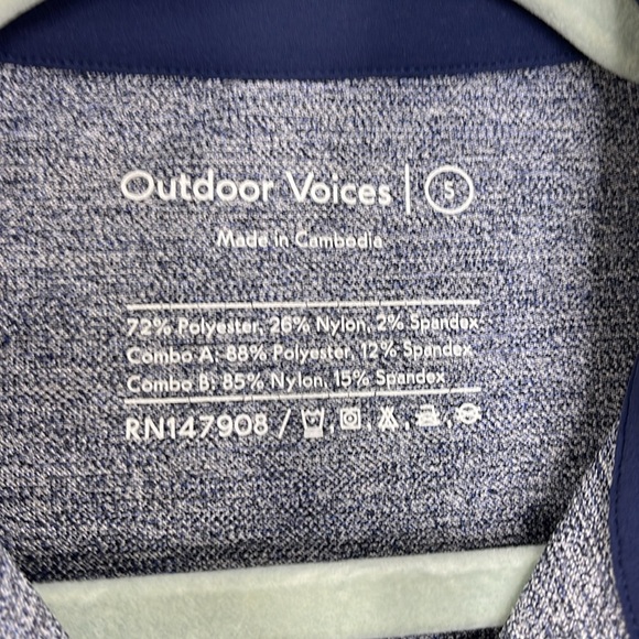 OV Outdoor Voices Polo Bodysuit‎ One piece Navy size Small - Picture 6 of 10